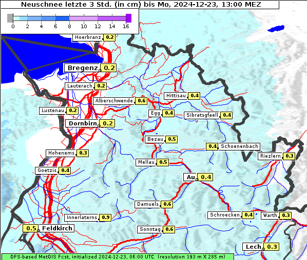 Neuschnee, 23. 12. 2024