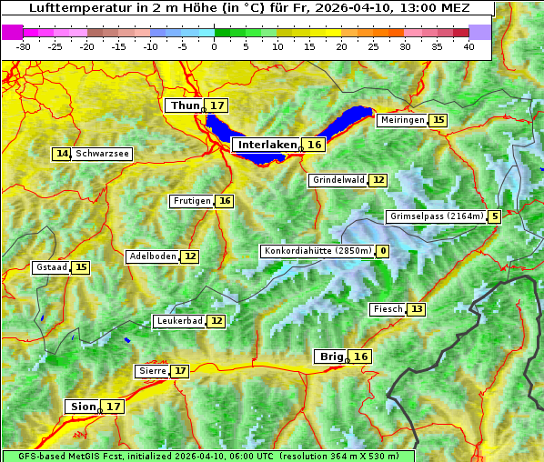 Temperatur, 10. 4. 2026
