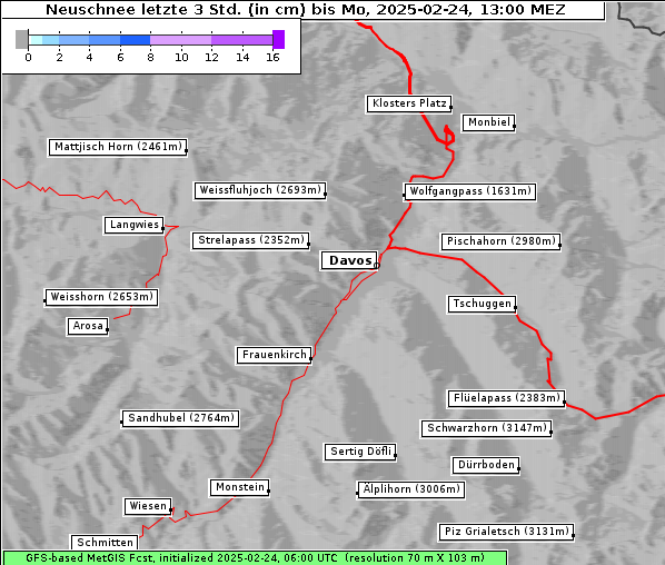 Neuschnee, 24. 2. 2025