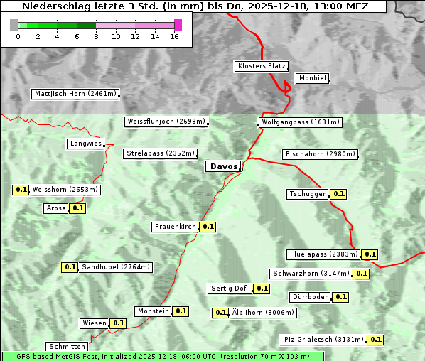 Niederschlag, 18. 12. 2025