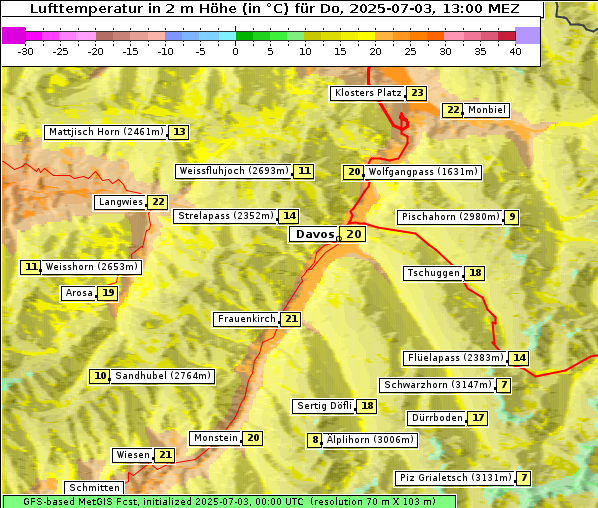 Temperatur, 3. 7. 2025