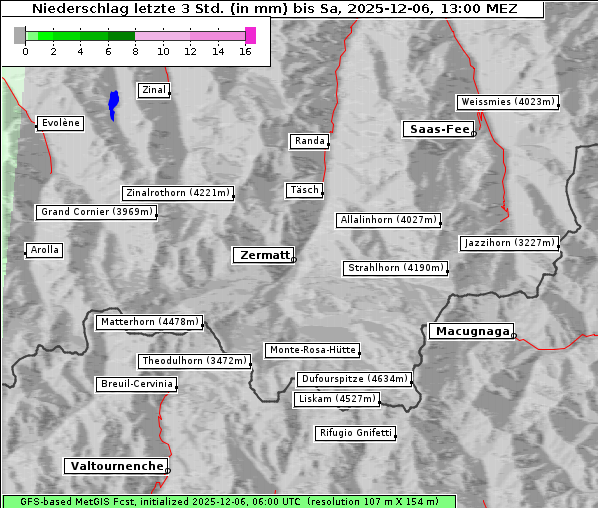 Niederschlag, 6. 12. 2025