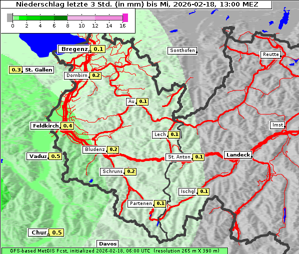 Niederschlag, 18. 2. 2026