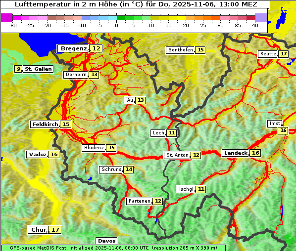 Temperatur, 6. 11. 2025