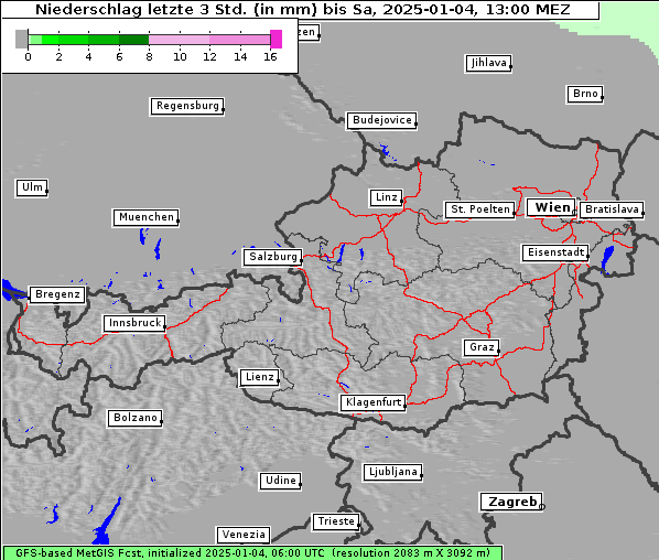 Niederschlag, 4. 1. 2025