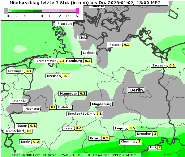 Niederschlag, 2. 1. 2025