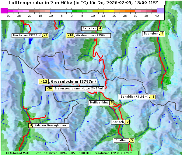Temperatur, 5. 2. 2026