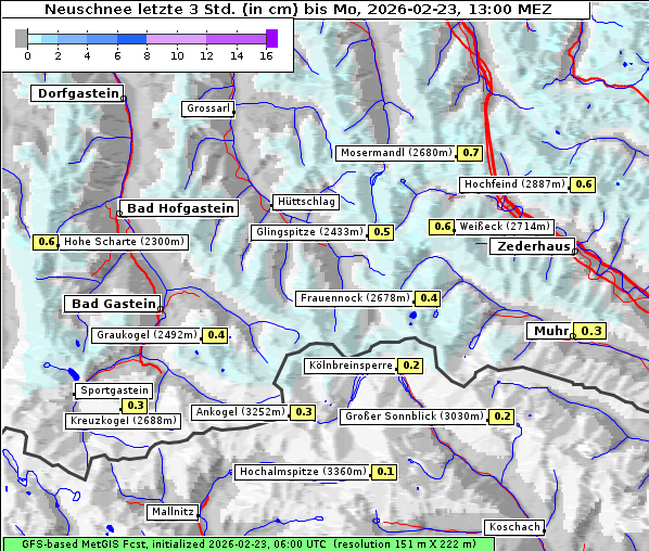 Neuschnee, 23. 2. 2026