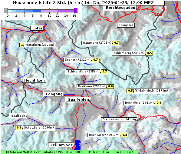 Neuschnee, 23. 1. 2025