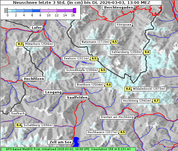Neuschnee, 3. 3. 2026