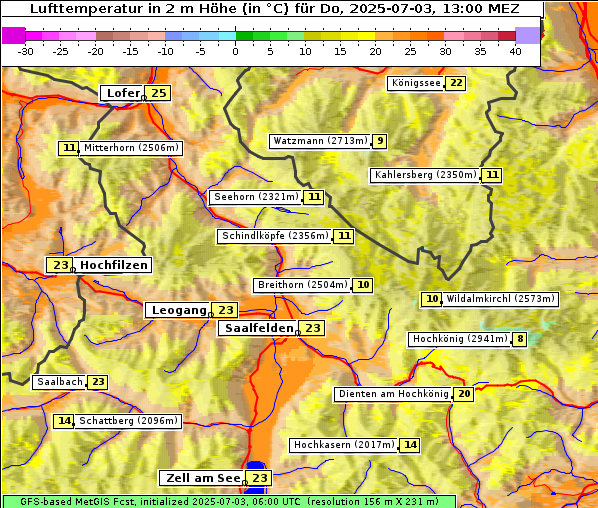 Temperatur, 3. 7. 2025