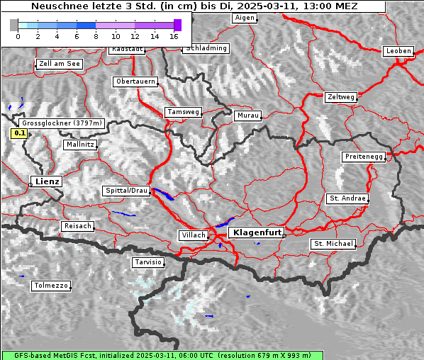 Neuschnee, 11. 3. 2025