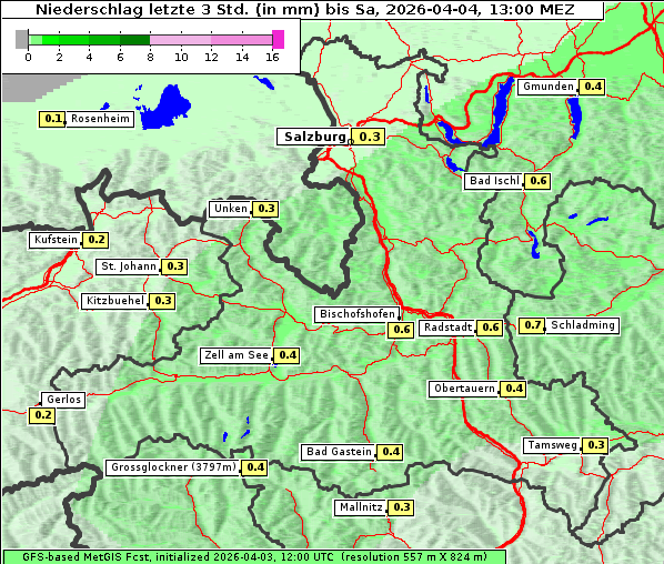 Niederschlag, 4. 4. 2026