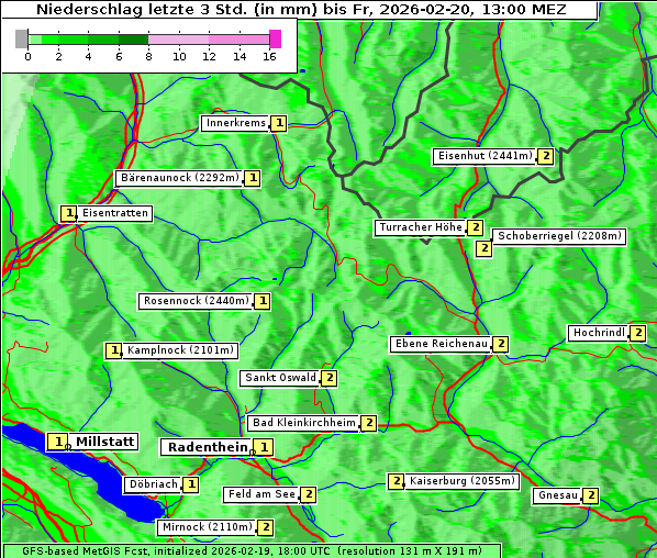 Niederschlag, 20. 2. 2026