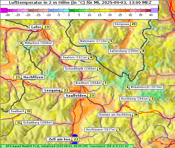 Temperatur, 3. 9. 2025