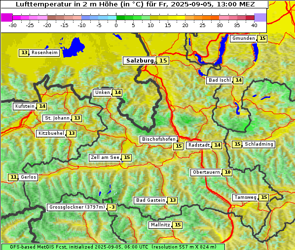 Temperatur, 5. 9. 2025