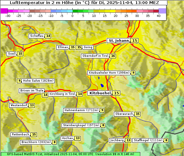 Temperatur, 4. 11. 2025