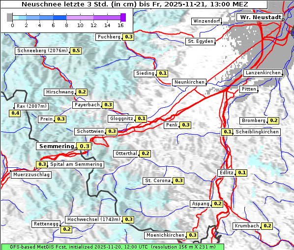 Neuschnee, 21. 11. 2025