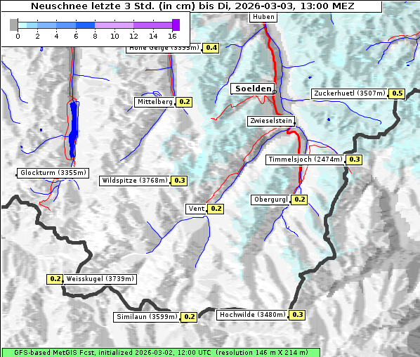 Neuschnee, 3. 3. 2026