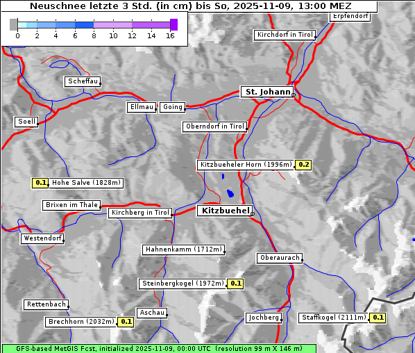 Neuschnee, 9. 11. 2025