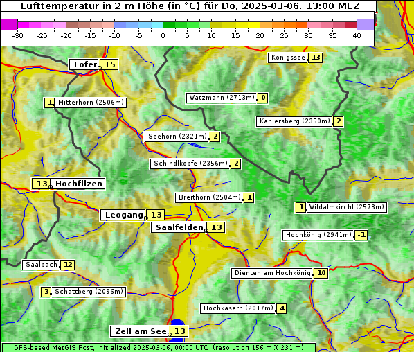 Temperatur, 6. 3. 2025