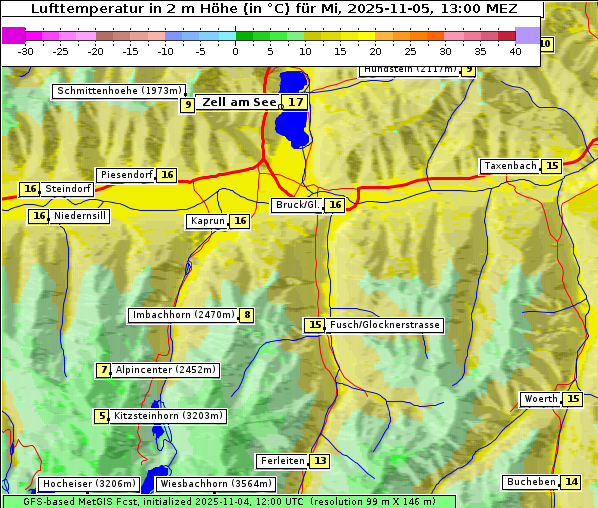 Temperatur, 5. 11. 2025