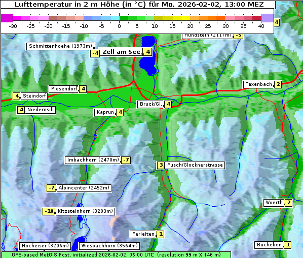 Temperatur, 2. 2. 2026