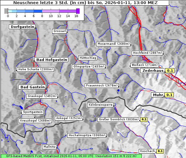 Neuschnee, 11. 1. 2026