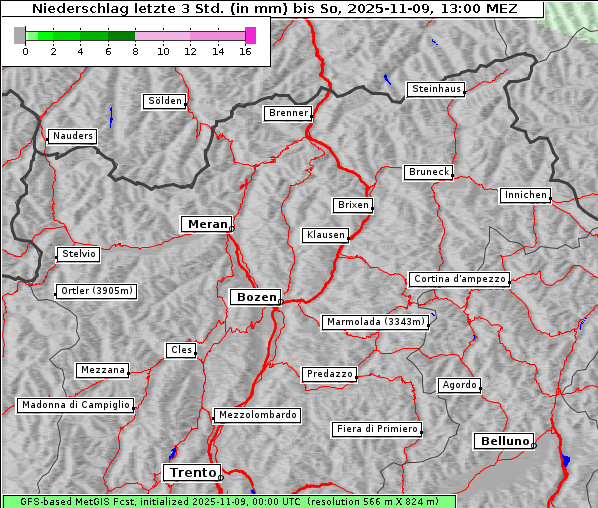 Niederschlag, 9. 11. 2025