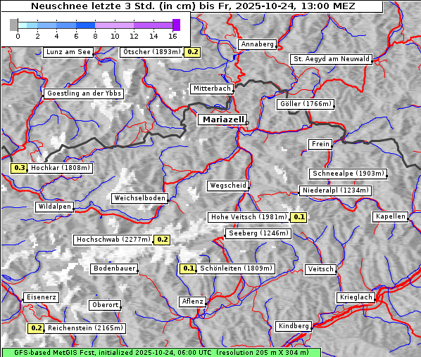 Neuschnee, 24. 10. 2025