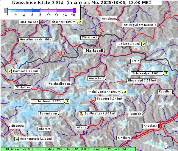 Neuschnee, 6. 10. 2025