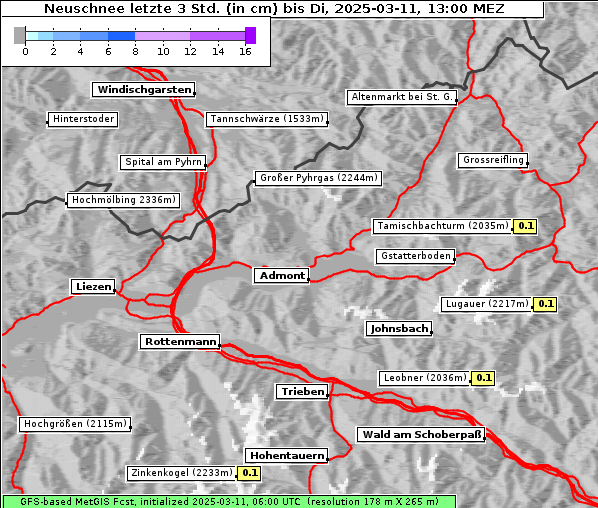 Neuschnee, 11. 3. 2025