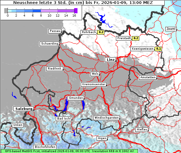 Neuschnee, 9. 1. 2026