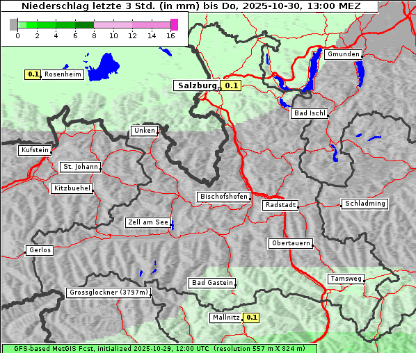 Niederschlag, 30. 10. 2025