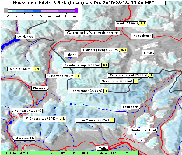 Neuschnee, 13. 3. 2025