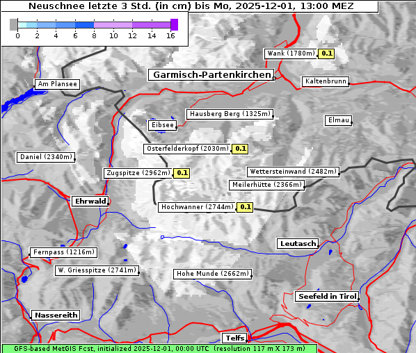 Neuschnee, 1. 12. 2025