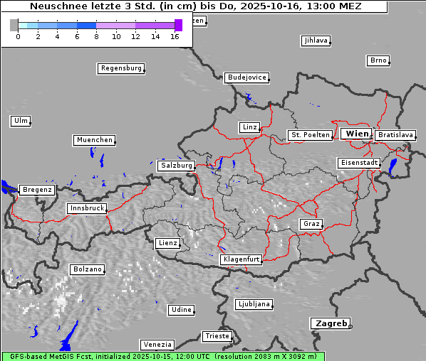 Neuschnee, 16. 10. 2025
