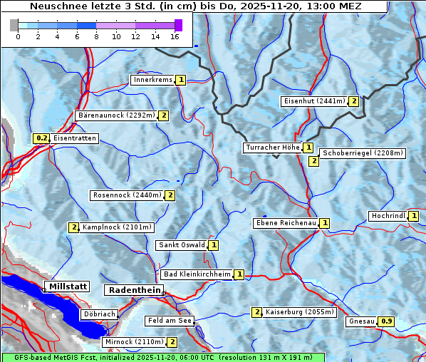 Neuschnee, 20. 11. 2025