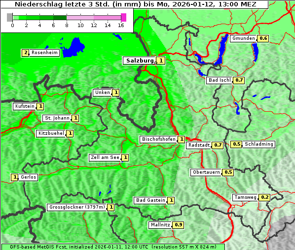 Niederschlag, 12. 1. 2026