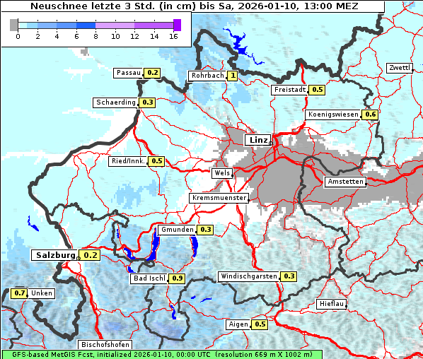 Neuschnee, 10. 1. 2026
