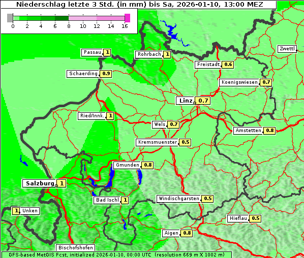 Niederschlag, 10. 1. 2026