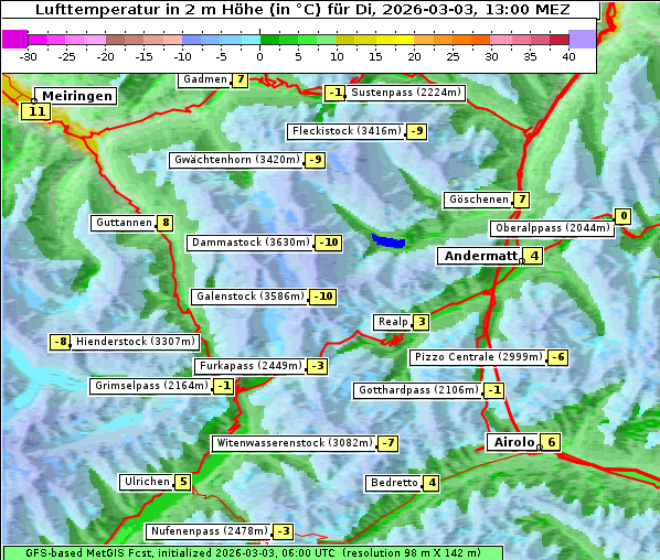 Temperatur, 3. 3. 2026