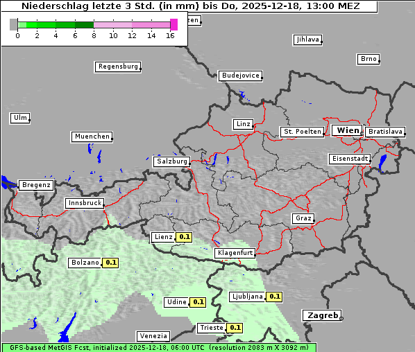 Niederschlag, 18. 12. 2025