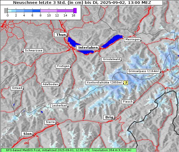 Neuschnee, 2. 9. 2025