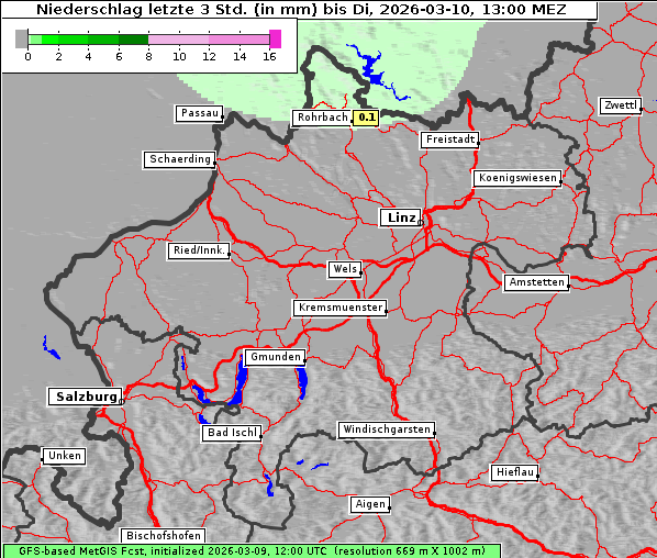 Niederschlag, 10. 3. 2026