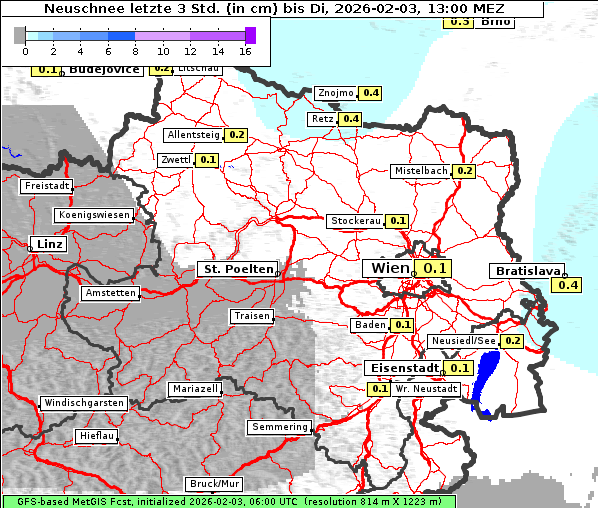 Neuschnee, 3. 2. 2026