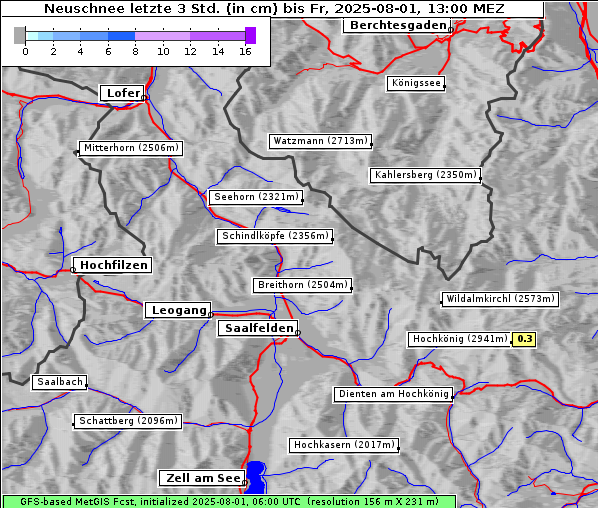 Neuschnee, 1. 8. 2025