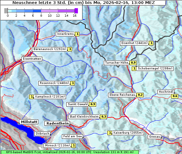 Neuschnee, 16. 2. 2026