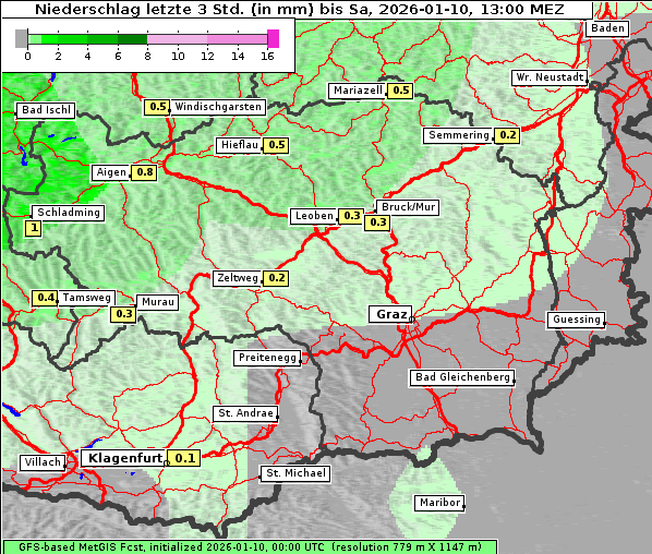 Niederschlag, 10. 1. 2026