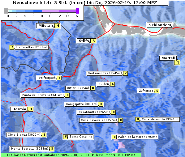 Neuschnee, 19. 2. 2026